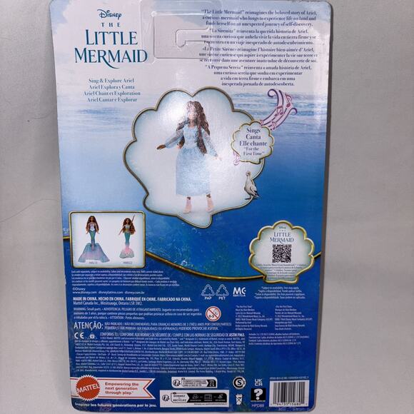 Mattel Disney Princess The Little Mermaid Sing & Discover ARIEL Fashion Doll NEW - Picture 4 of 8